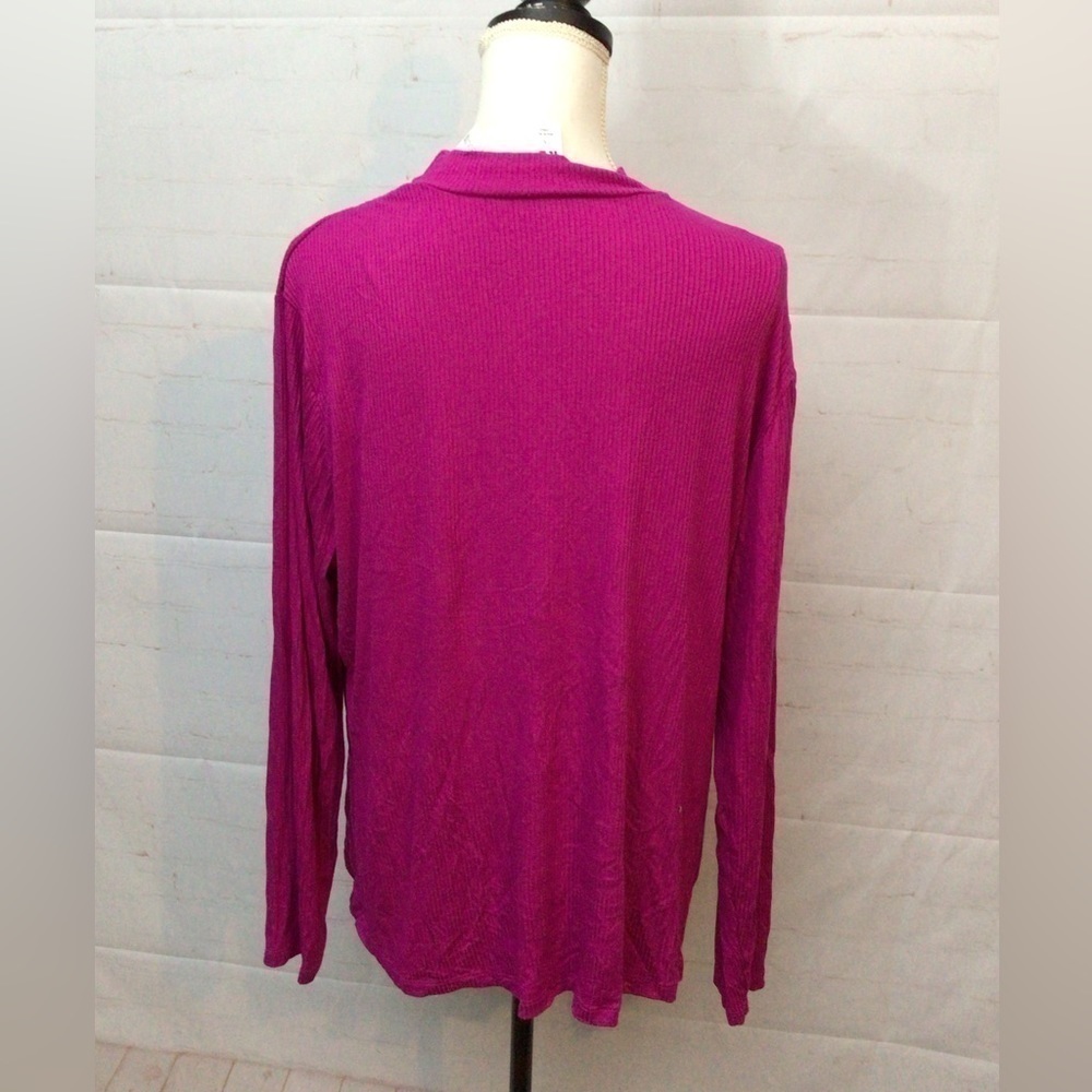1x prive Cut Out Mock Neck Ribbed Knit Sweater (0153) - Picture 2 of 2
